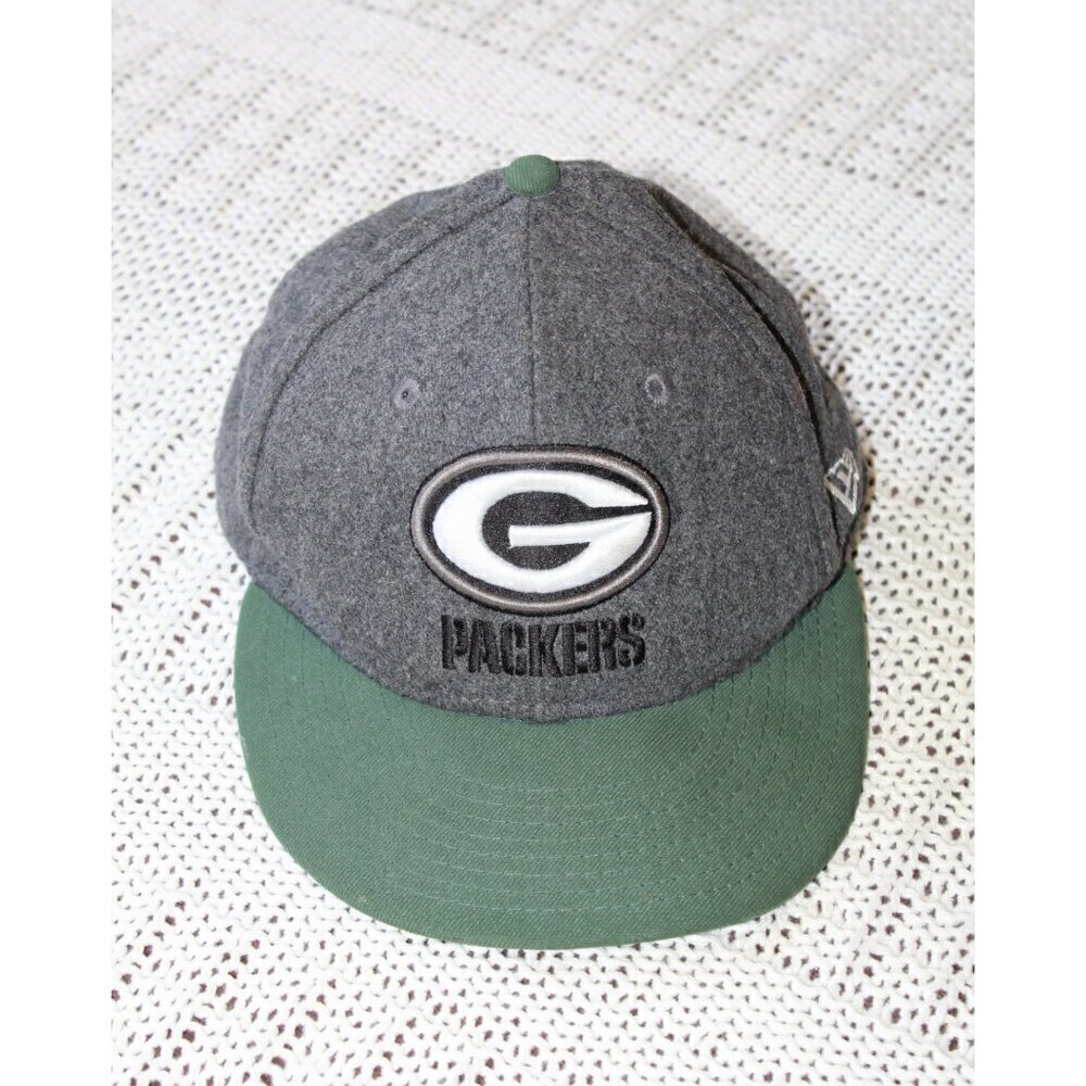 Vintage NFL New Era Green Bay Packers Wool Blend Cap Size 7 1/8 Football hat
